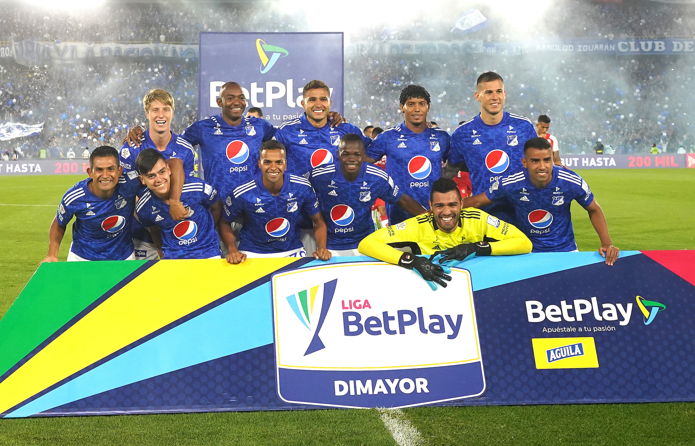 Once titular de Millonarios FC frente a Santa Fe