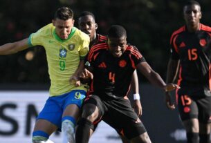 Brasil vs Colombia en el Sudamericano sub 20