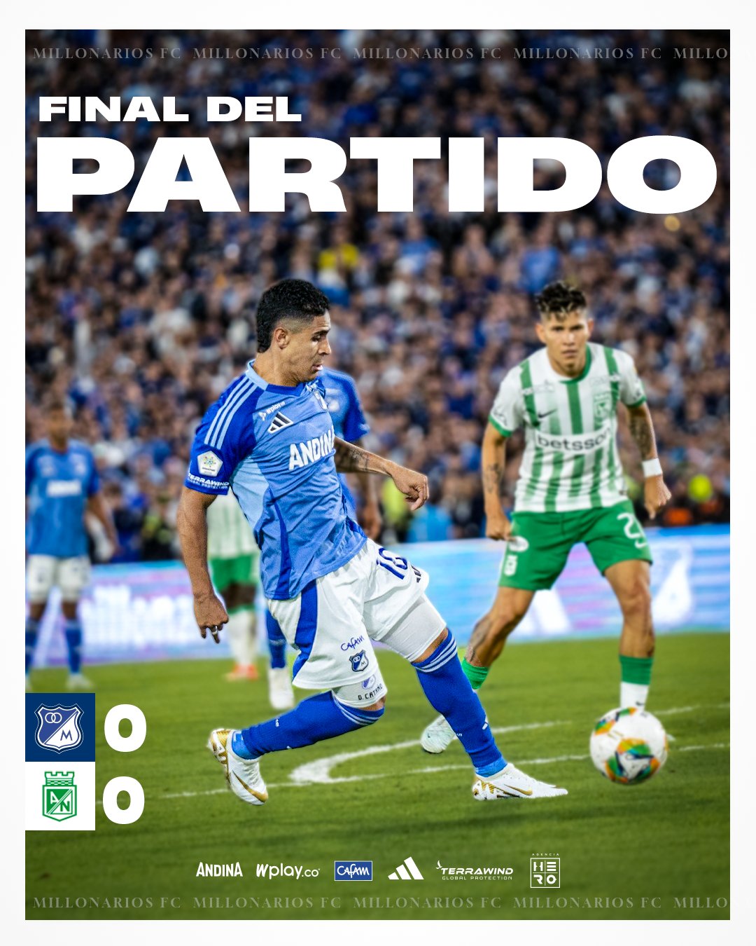 Resultado del encuentro del clásico colombiano