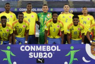 El equipo titular de Colombia ante Paraguay.