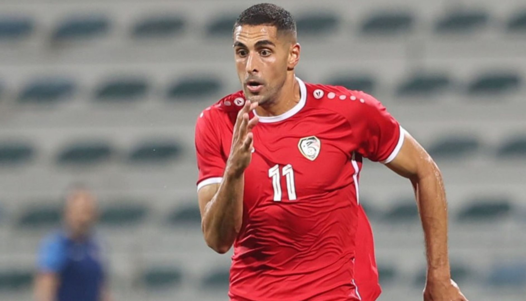 Pablo Sabbag jugando para la Selección de Siria