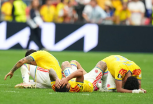 Colombia tras la eliminación por penales ante Suiza.
