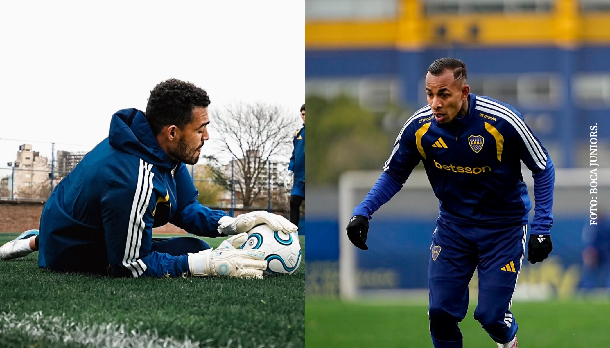 Álvaro Montero y Sebastián Villa ya entrenan con Boca Juniors.