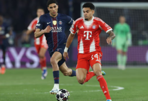 Gran actuación de Luis Díaz ante el PSG.