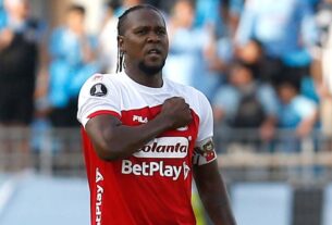 Hugo Rodallega con Santa Fe