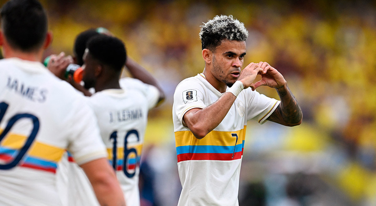 Luis Díaz tras anotar ante Chile